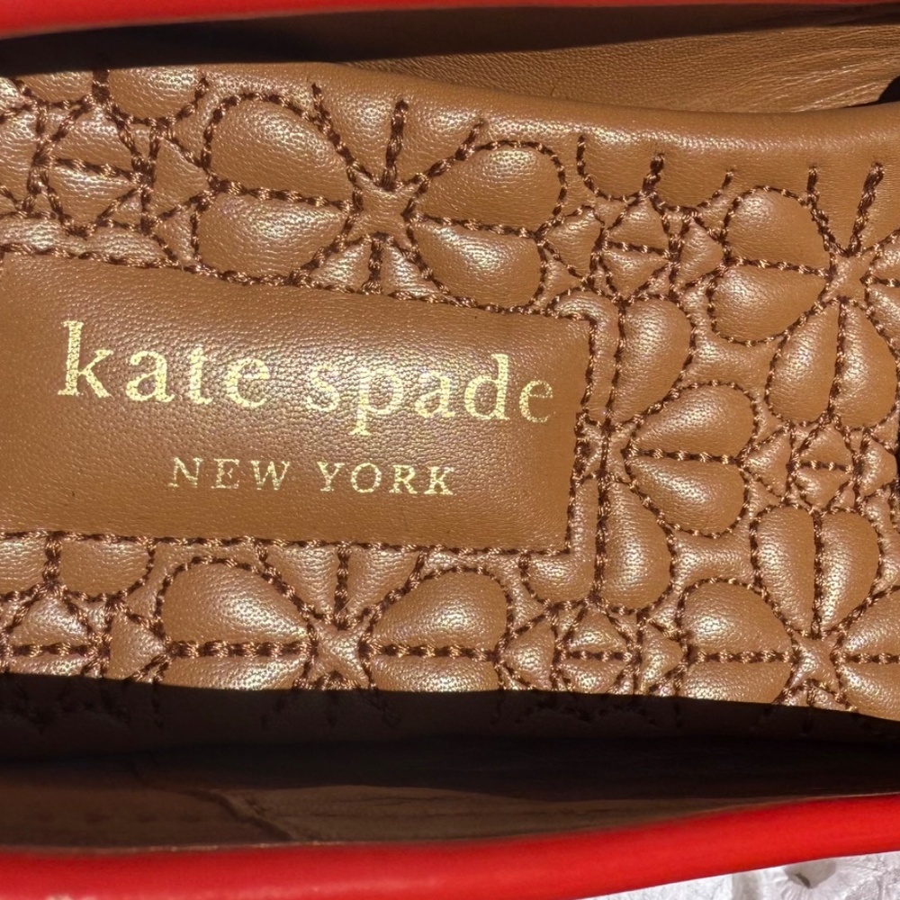 KATE SPADE Coral Patent Loafers WORN ONCE - Picture 3 of 8